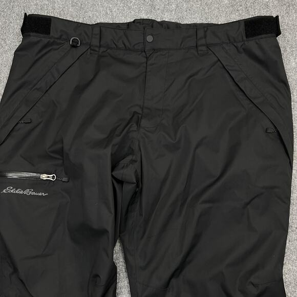 Eddie Bauer Pants Mens 2XL Black WeatherEdge Insulated Ski Snowboard Waterproof - Picture 2 of 11